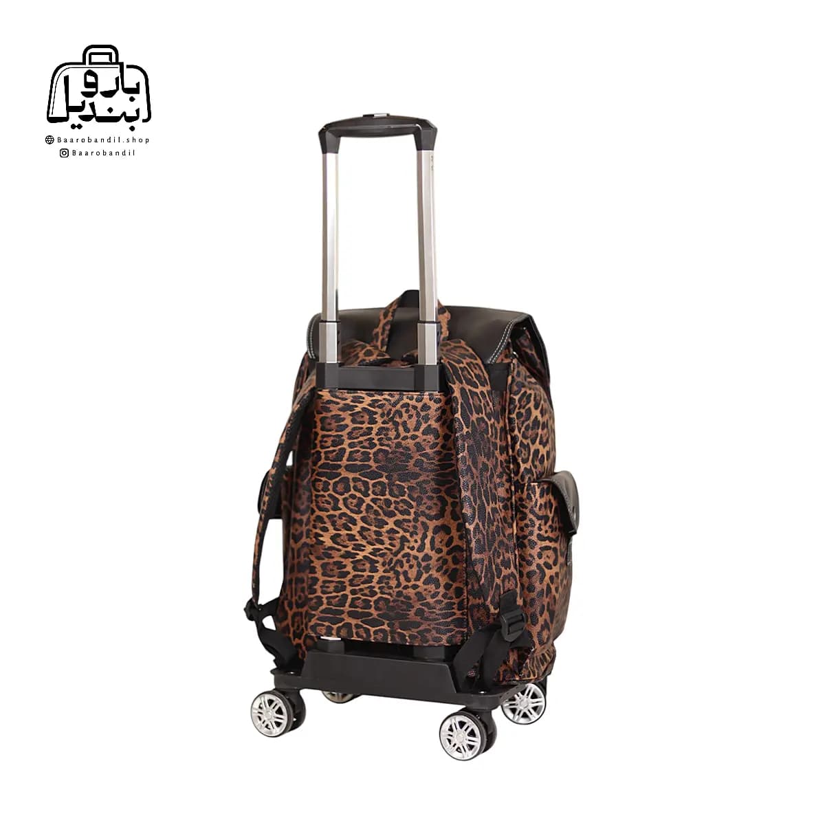 کوله‌پشتی چرخ‌دار کوچ Coach طرح پلنگی کد ۲۰-۹۲۸ — تصویر ۷