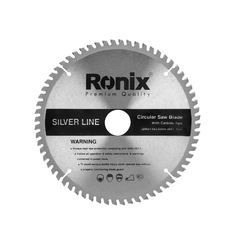 اره الماسه 200×64 MDF silverline رونیکس مدلRH-5126