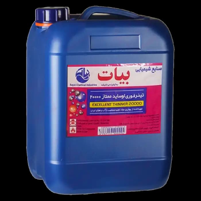 تینر فوری 20000 لوساید ممتاز بیات 20 لیتری حلب — تصویر ۲