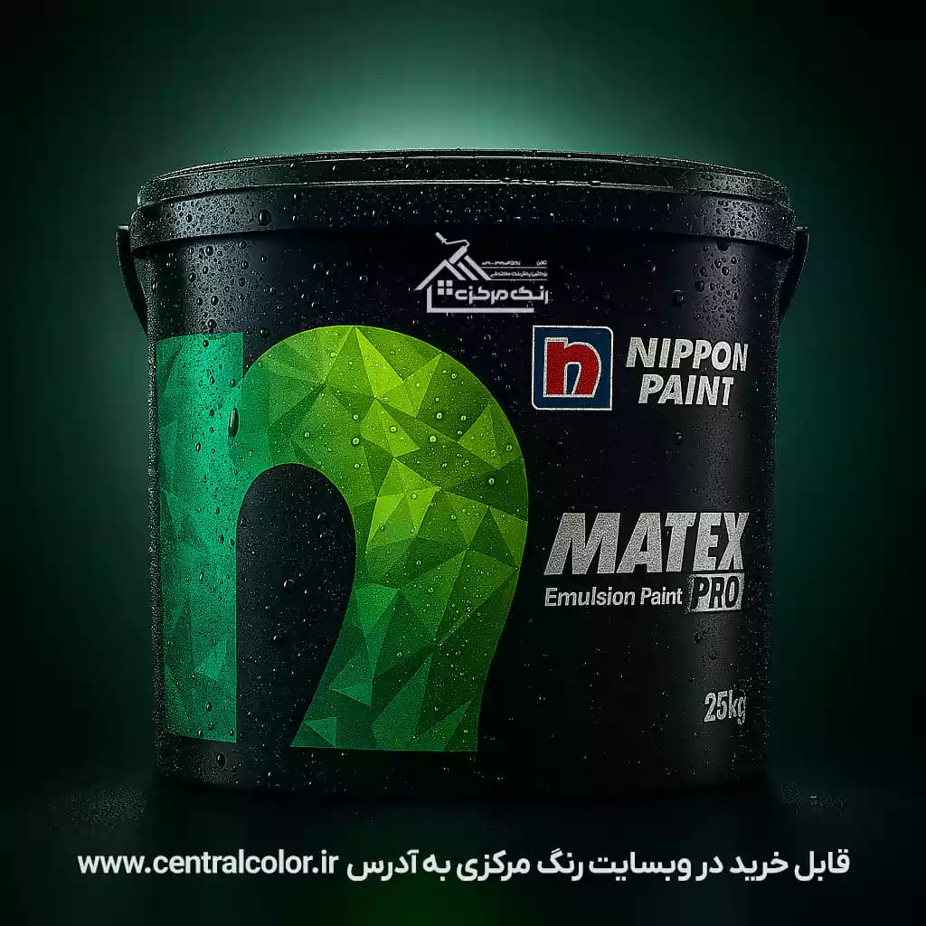 رنگ نیم پلاستیک سفیدماتکس پرو نیپون کد 6700 وزن 25 کیلوگرم (حلب)