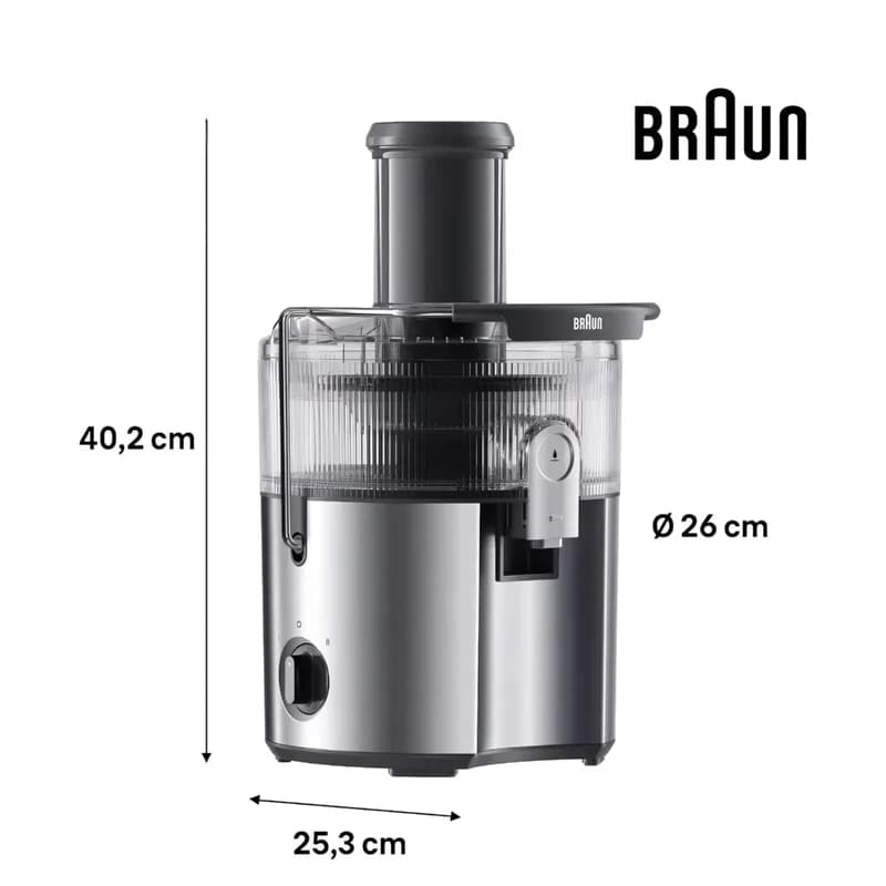 آب‌ میوه‌گیری براون Braun مدل SJ7000GY — تصویر ۳
