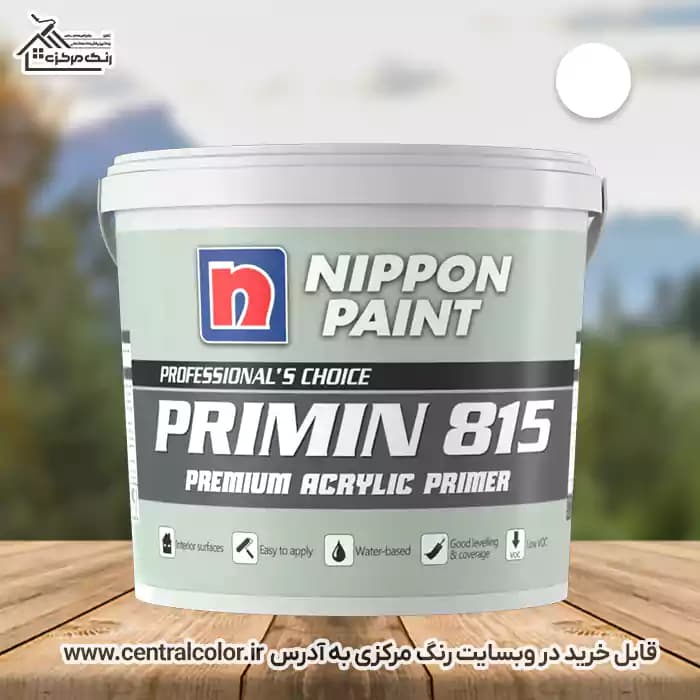 رنگ اکریلیک پرایمین سفید نیپون 815 حلب 20 کیلوگرم