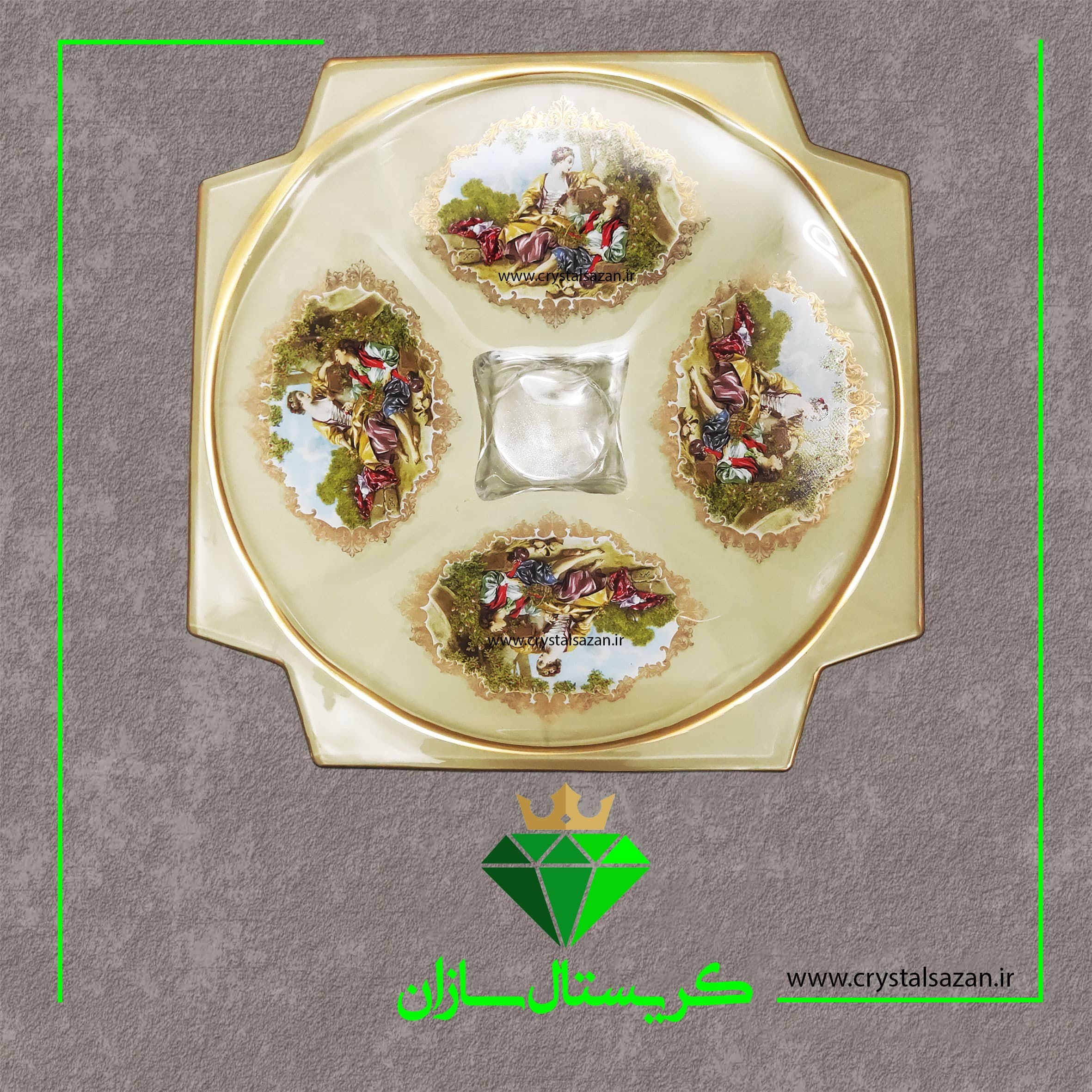 شیرینی خوری کریستال سازان کد K1564 — تصویر ۲