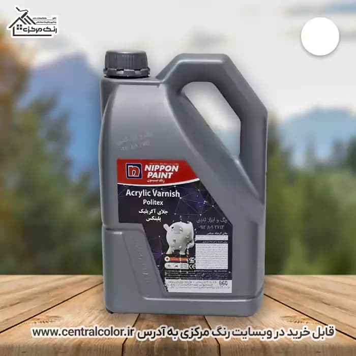جلای اکریلیک پلیتکس نیپون کد 860 حجم 4 کیلوگرم (گالن) — تصویر ۳