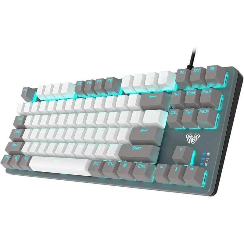 کیبورد گیمینگ کاکرده آئولا مدل F3287، سوئیچ مکانیکال، Tenkeyless، نورپردازی تک رنگ — تصویر ۳
