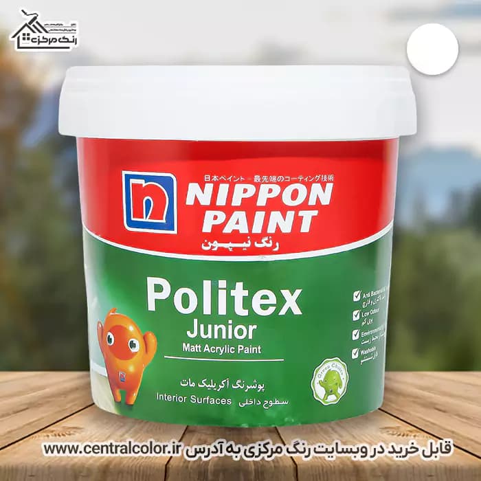 رنگ سفید آکریلیک مات نیپون کد 820 حجم 4 کیلوگرم (گالن)