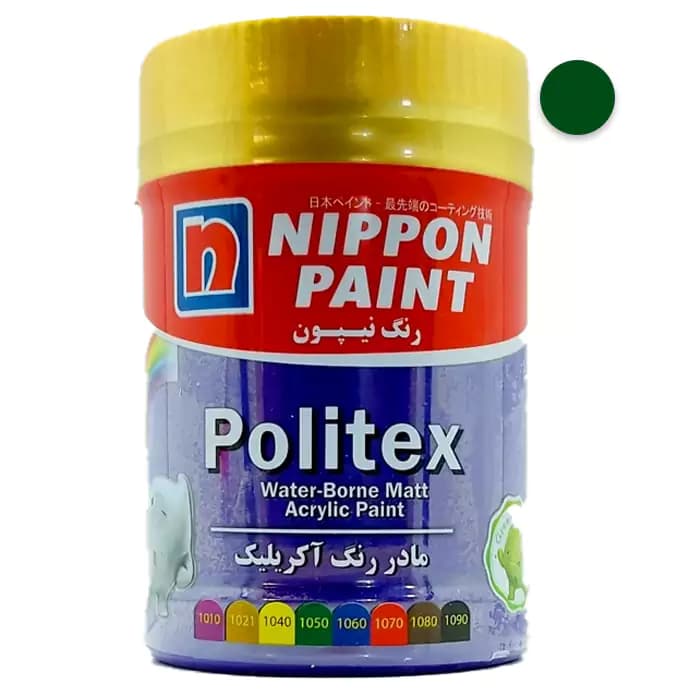 مادر رنگ سبز مات آکریلیک نیپون کد 1050 حجم 1 کیلوگرم — تصویر ۲