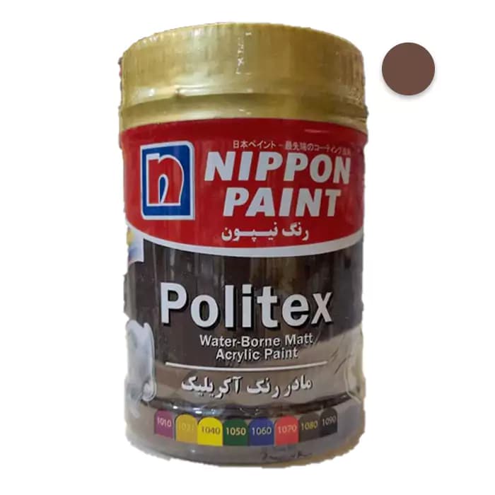 مادر رنگ قهوه ای آکریلیک نیپون کد 1080 دبه 12 کیلوگرم — تصویر ۲