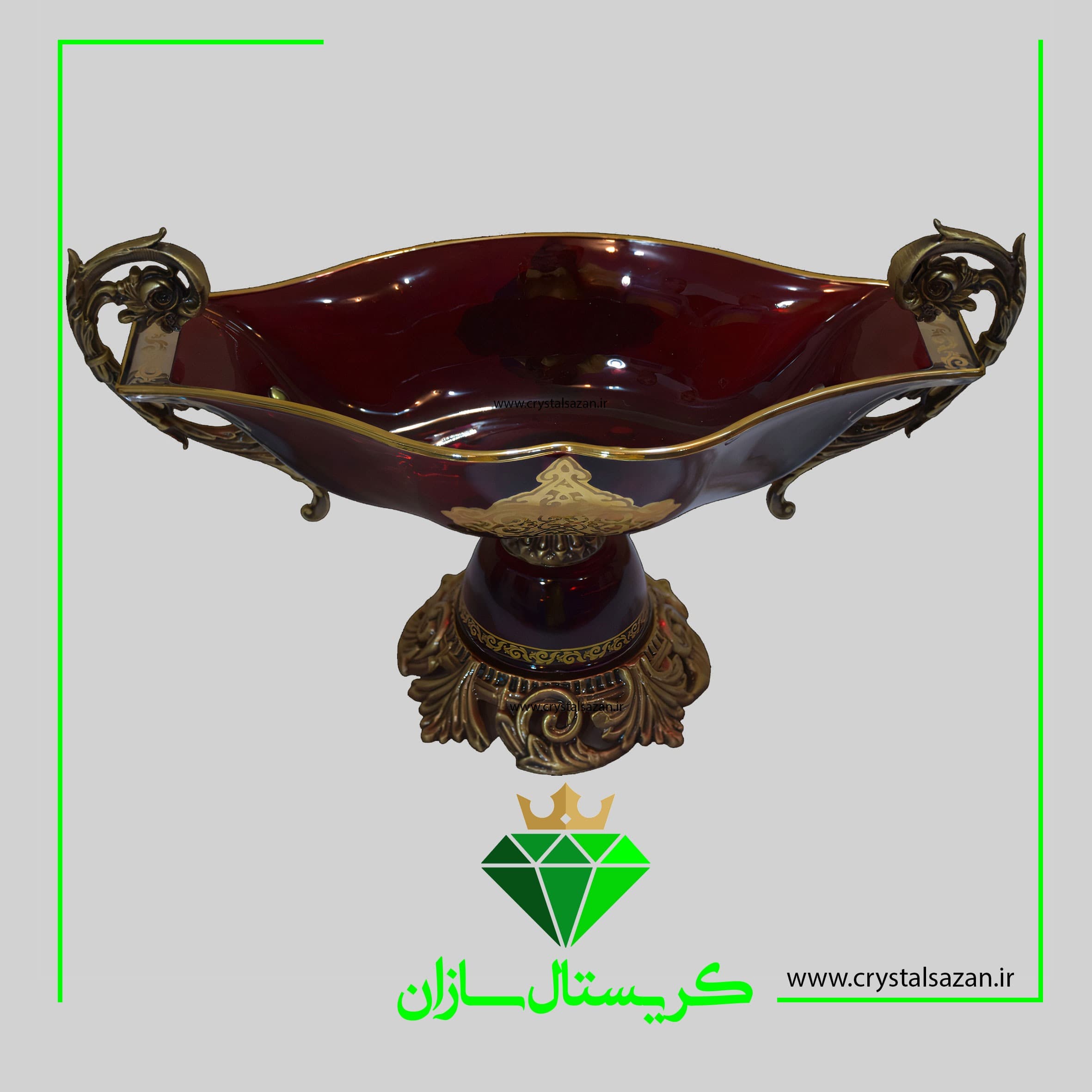 کشکول کریستال سازان کد M3379 — تصویر ۲