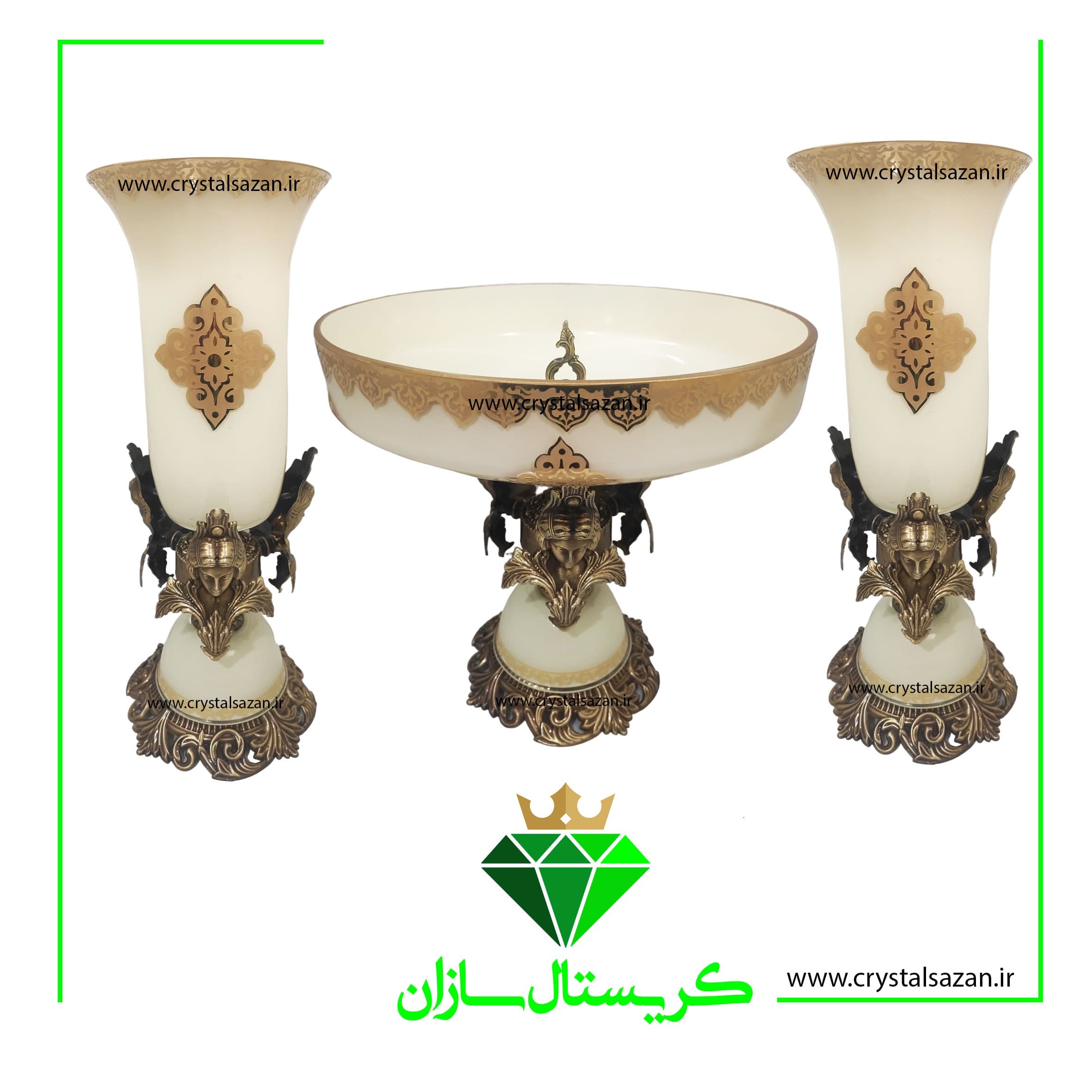 سه تیکه کریستال CS1760 کریستال سازان