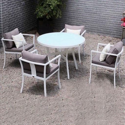 مبلمان فضای باز طرح چارچوب شش نفره ویلا سازه ارسال با باربری مبلمان آپادانا apadana مدل 633762