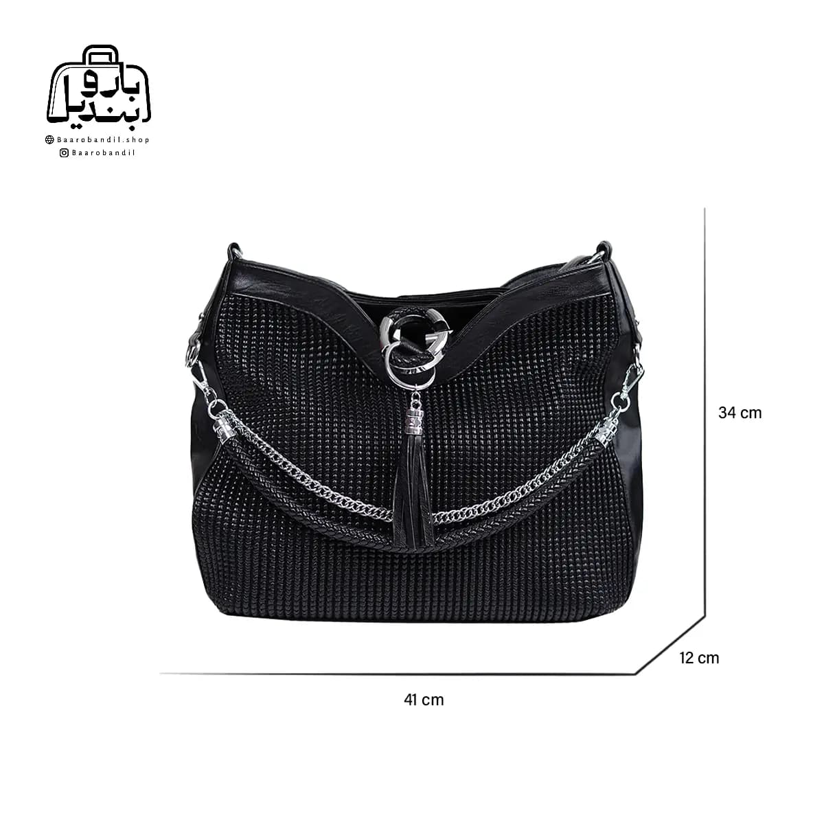 کیف زنانه دوشی سنتوزا Sentoza کد ۹۶۸ طرح گندمی — تصویر ۲