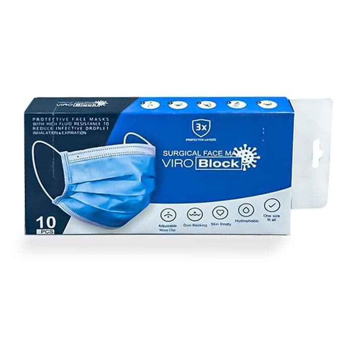 ماسک سه لایه 10 عددی Viro Block — تصویر ۳