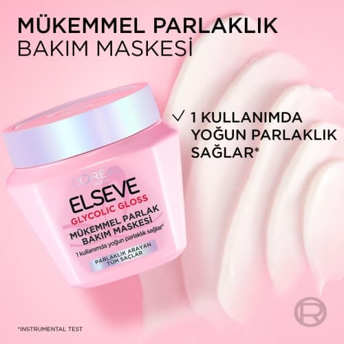 ماسک مو السیو گلایکولیک گلاس Glycolic Gloss لورآل برای درخشندگی و براقیت مو ۳۰۰ میلی‌لیتر — تصویر ۵