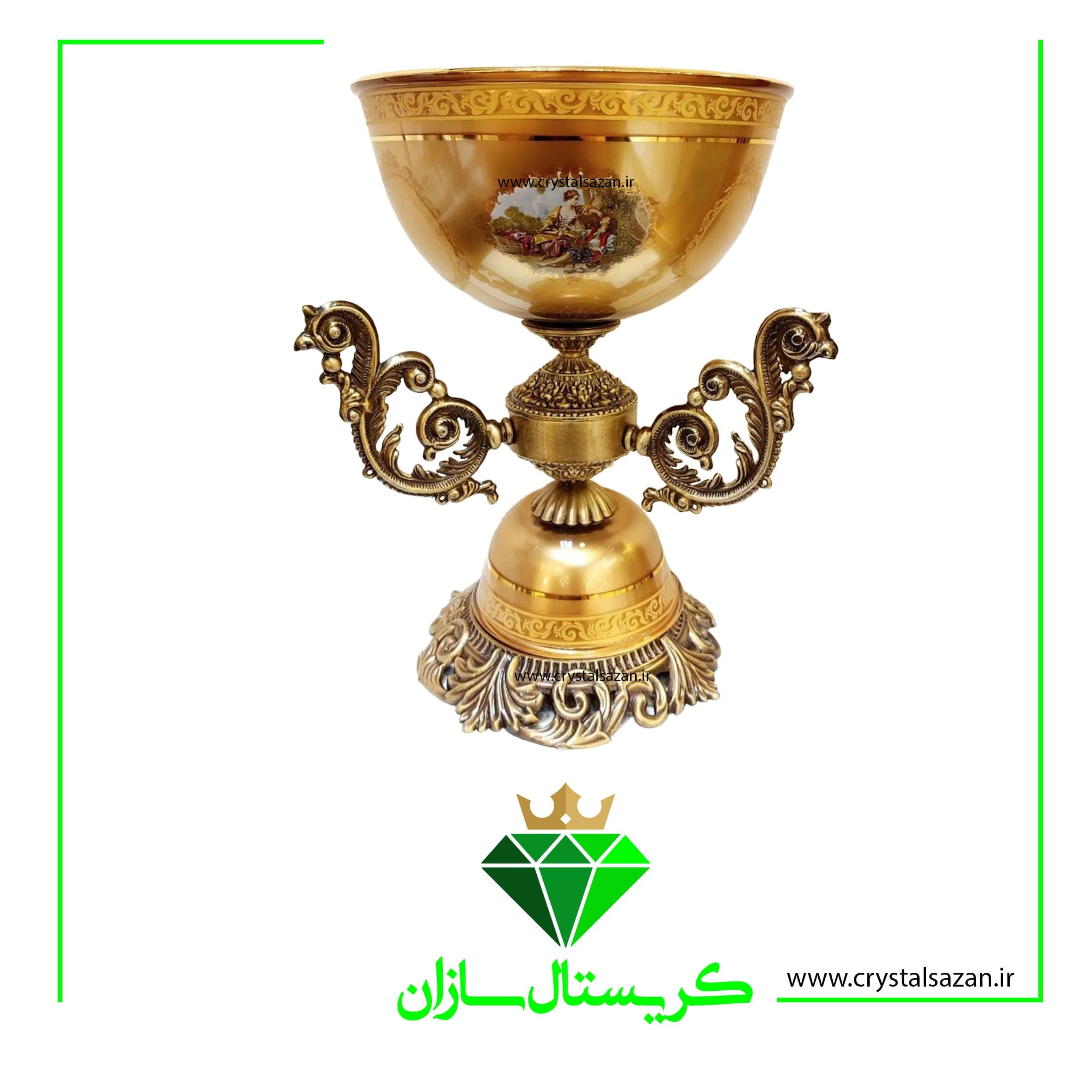 میوه خوری کریستال کد M3343 کریستال سازان
