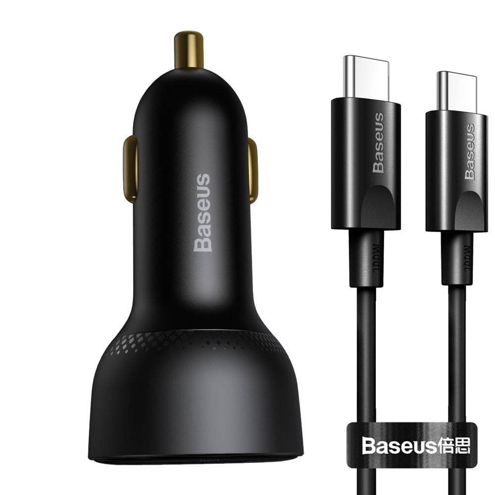شارژر فندکی باسئوس مدل Digital Display PPS 100W به همراه کابل USB-C