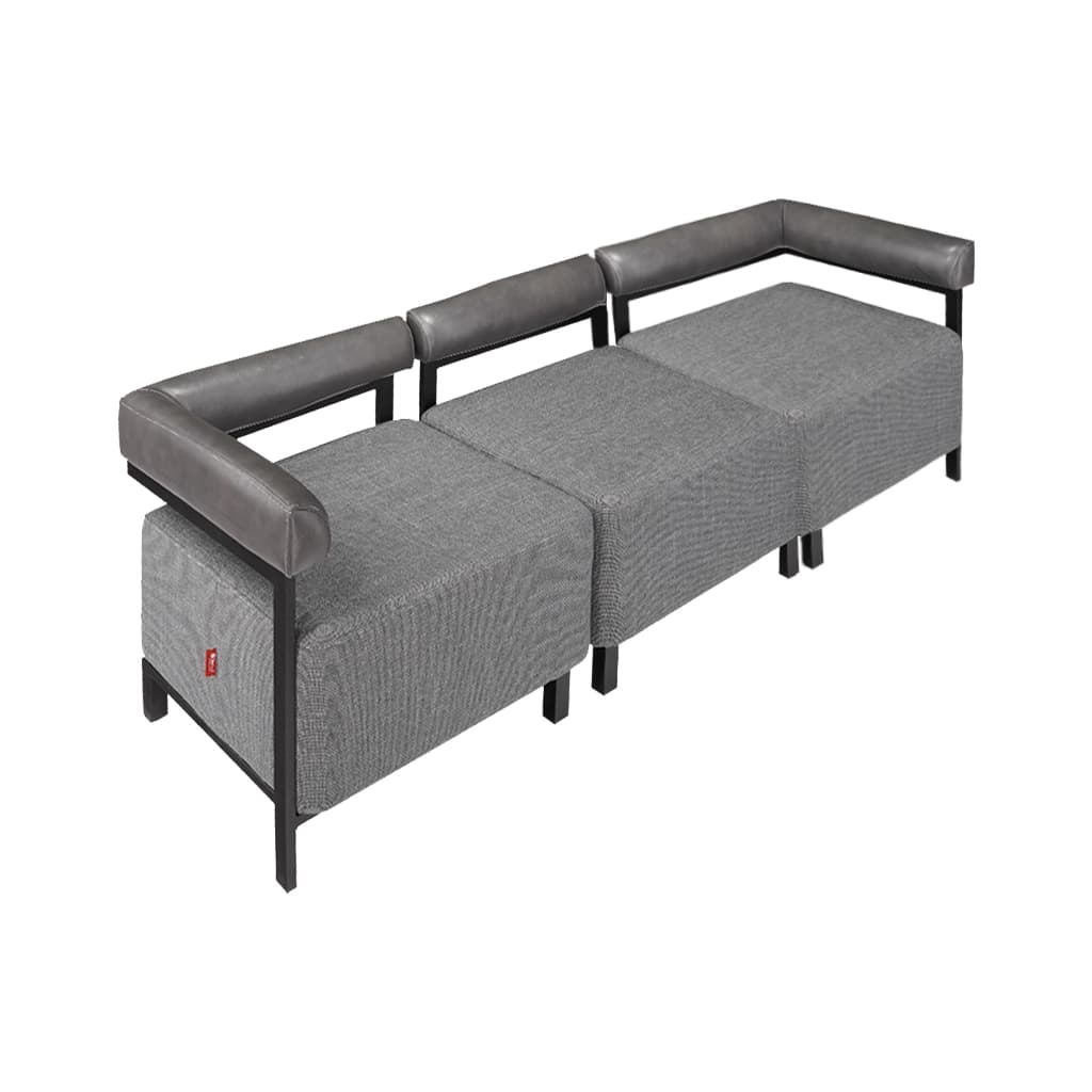 مبل اداری تک نفره مدل Sofa-Vien-1n-WH بدون دسته — تصویر ۴