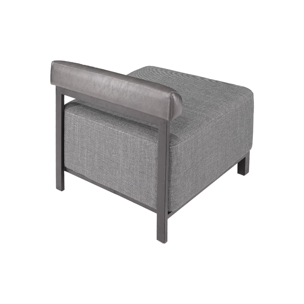 مبل اداری تک نفره مدل Sofa-Vien-1n-WH بدون دسته — تصویر ۳