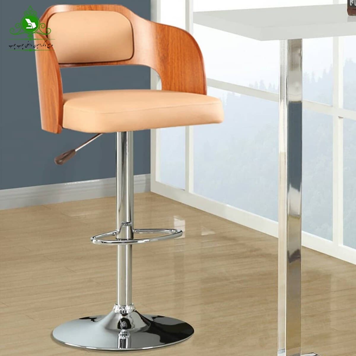 صندلی اپن چوبی مدل منحنی مبلمان آپادانا apadana مدل 633593 — تصویر ۲