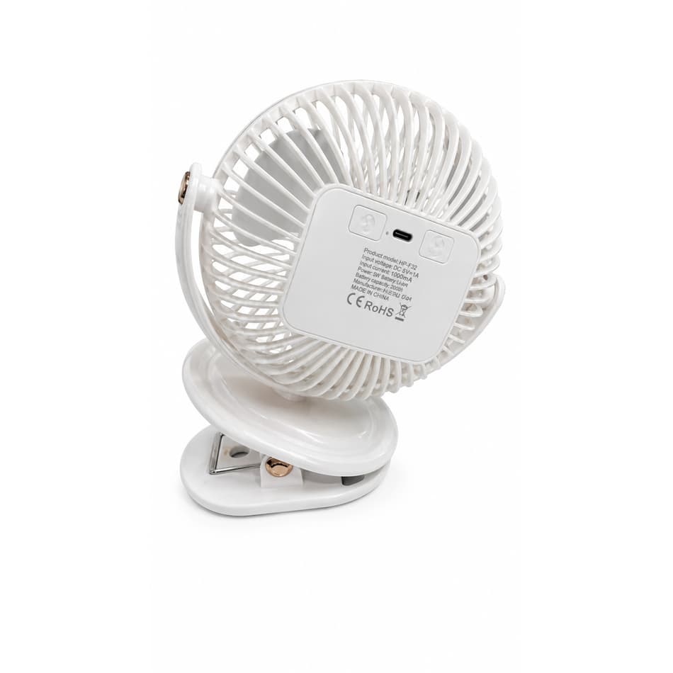 پنکه شارژی گیره دار Hepu مدل HP-F32 — تصویر ۵