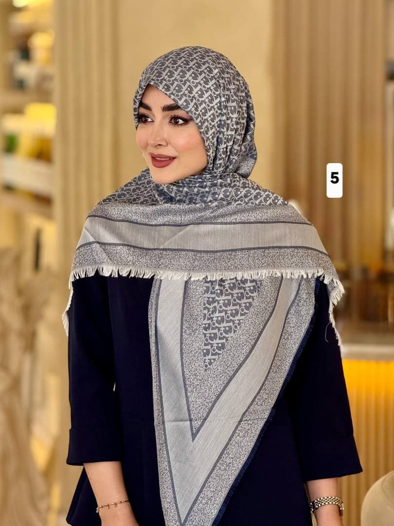 روسری کشمیر سه گوش دیور کد 1100 — تصویر ۶