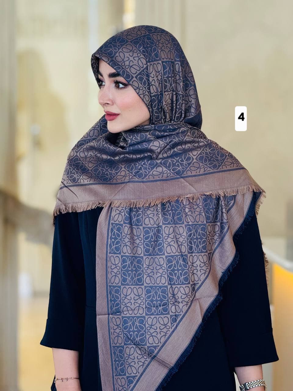 روسری کشمیر سه گوش کد ۱۰۹۸ — تصویر ۴