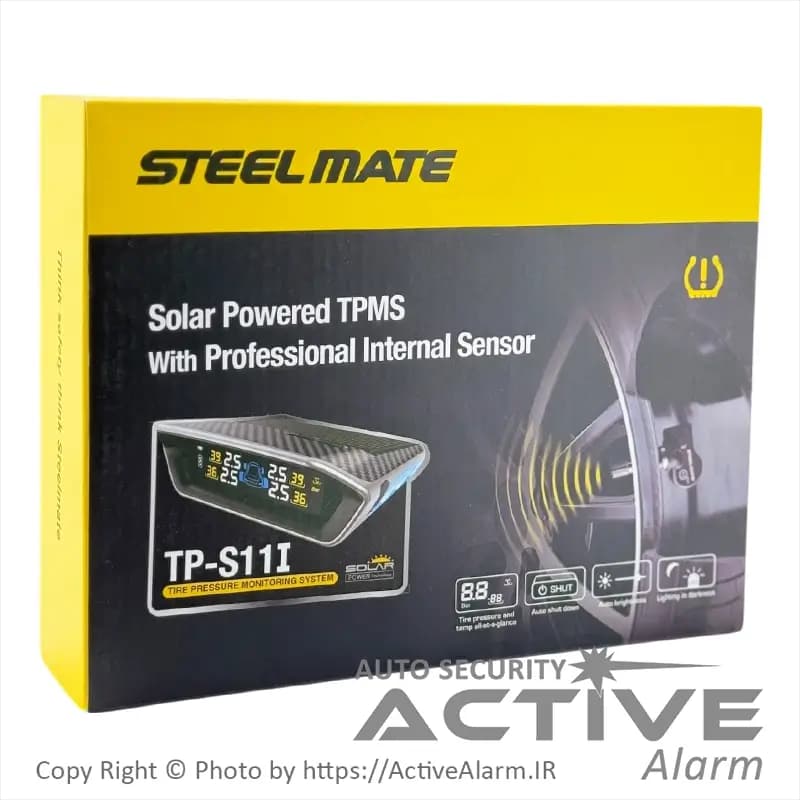 نمایشگر و سنسور باد لاستیک استیل میت مدل TP-S11I — تصویر ۹