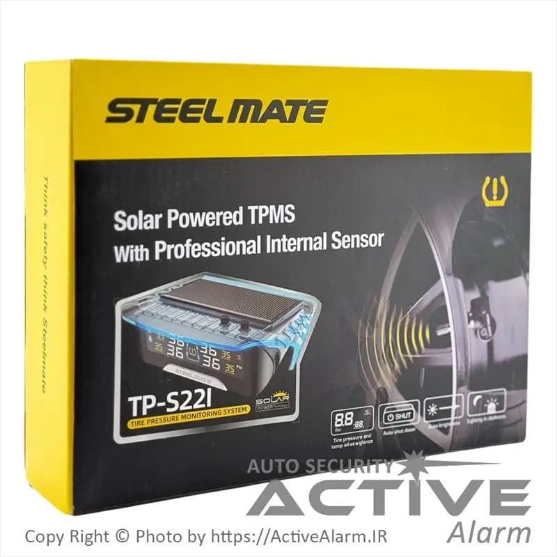 نمایشگر و سنسور باد لاستیک استیل میت مدل TP-S22I — تصویر ۹