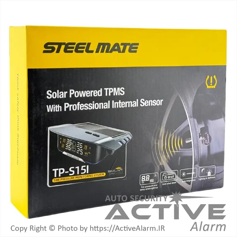 نمایشگر و سنسور باد لاستیک استیل میت مدل TP-S15I — تصویر ۹