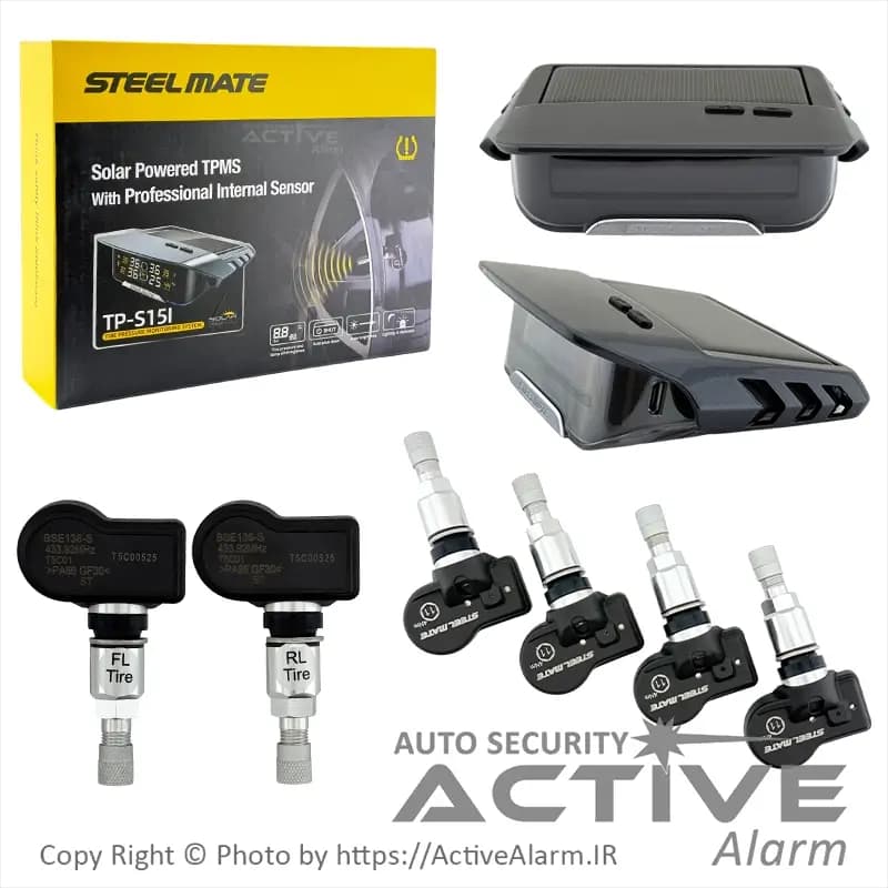 نمایشگر و سنسور باد لاستیک استیل میت مدل TP-S15I — تصویر ۷