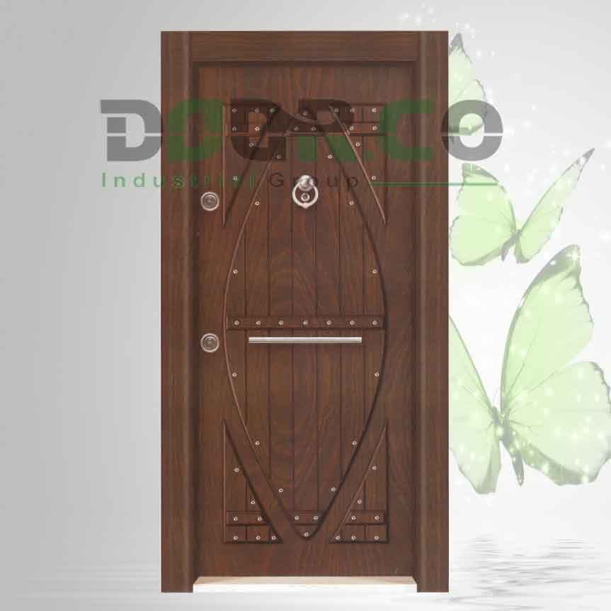 درب ضد سرقت لوکس برجسته روکش راش کد ۲۰۱۱