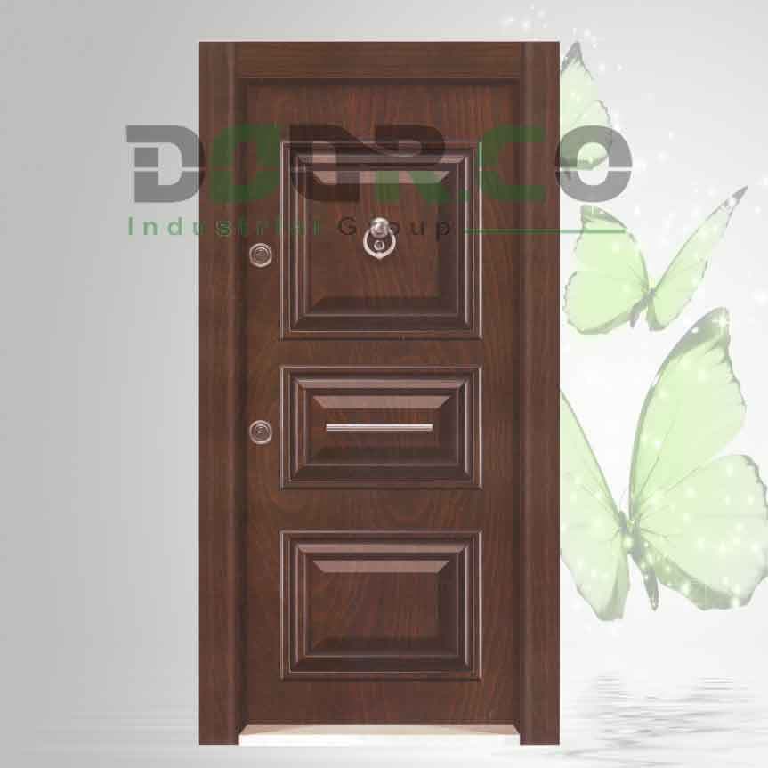 درب ضد سرقت لوکس برجسته روکش راش کد ۲۰۰۷