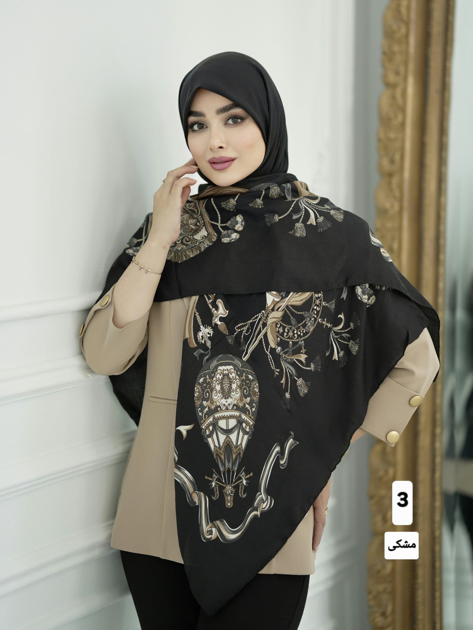روسری نخ پنبه کد ۱۰۸۷ — تصویر ۳