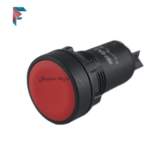 شستی استپ فشاری لوله ای طرح اشنایدر XB7-EA42 (قرمز) یکپارچه