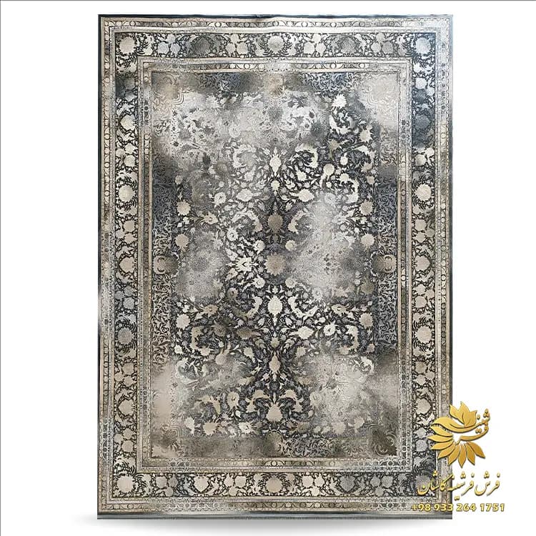 فرش مدرن افشان طرح ویکتوریا دودی 1200 شانه