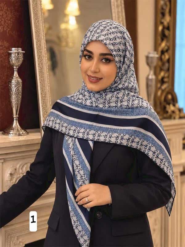روسری نخی طرح سی کی کد ۱۰۵۲