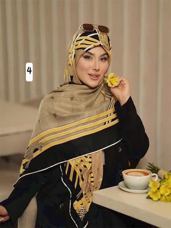 روسری نخ کشمیر کد ۱۰۴۳ — تصویر ۴