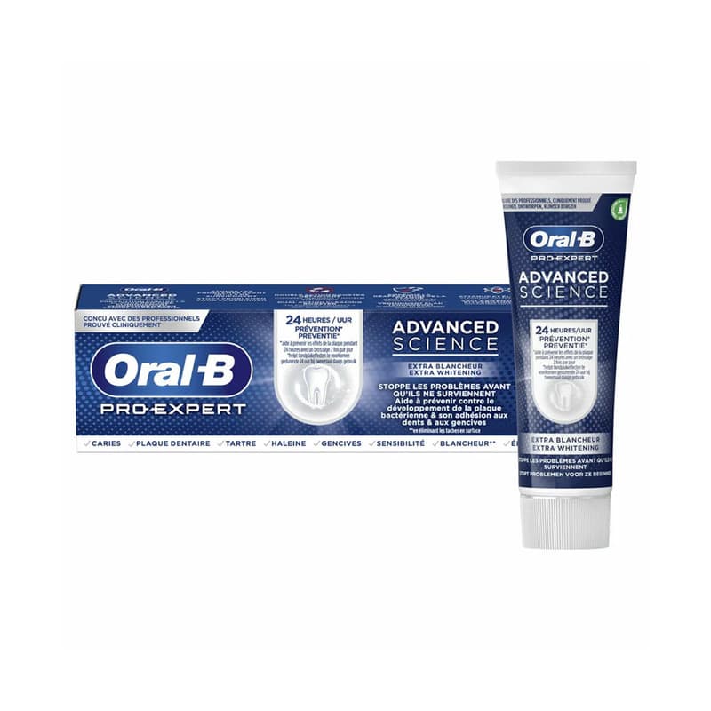 خمیر دندان اورال بی مدل Extra Whitening حجم 75 میلی لیتر — تصویر ۲