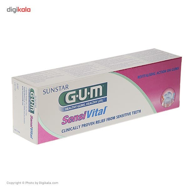 خمیر دندان جی یو ام مدل Sensivital حجم 75 میلی لیتر — تصویر ۳