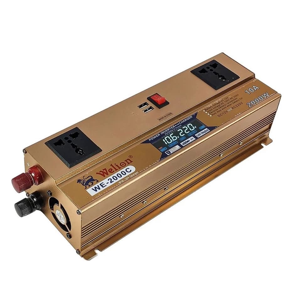 اینورتر شارژردار ویلیون مدل WE-2000C ظرفیت 2000 وات