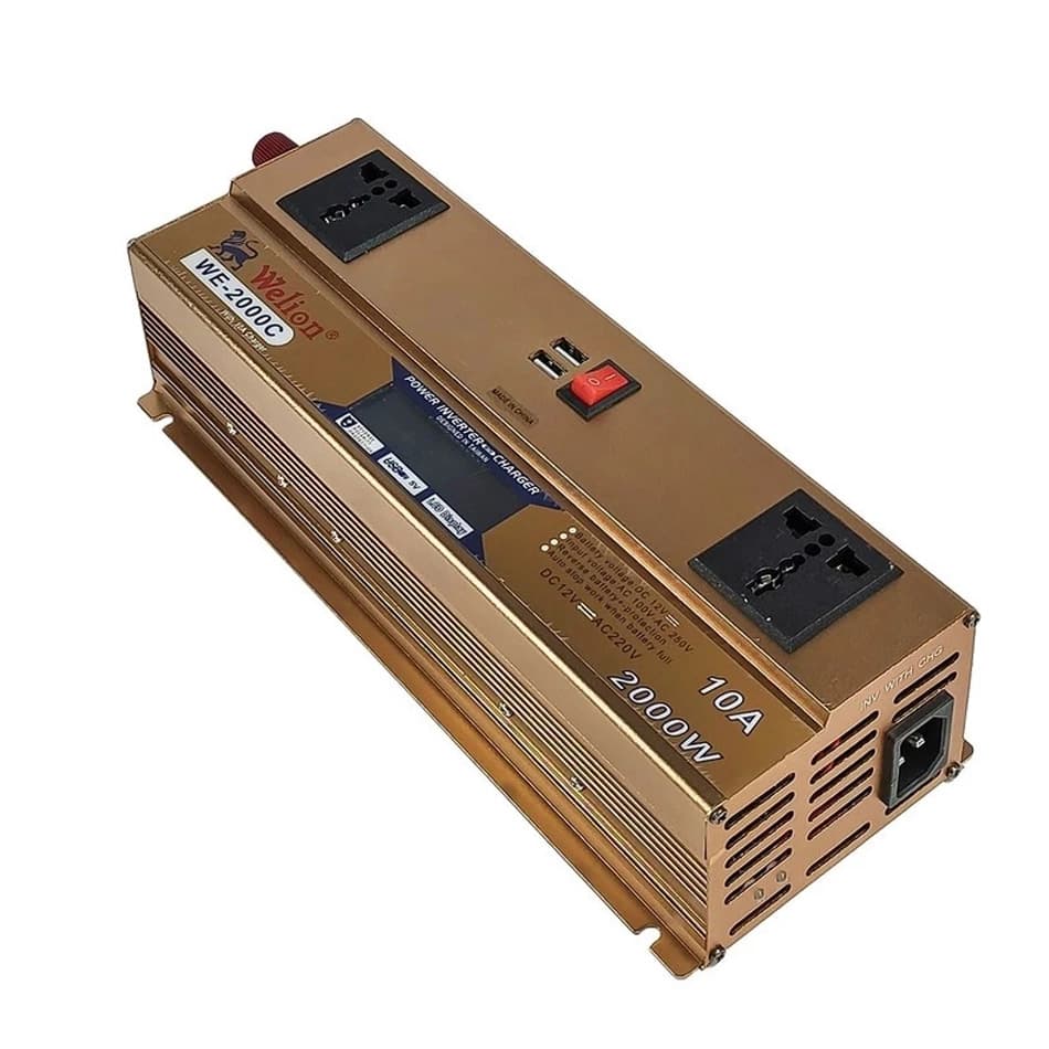 اینورتر شارژردار ویلیون مدل WE-2000C ظرفیت 2000 وات — تصویر ۳