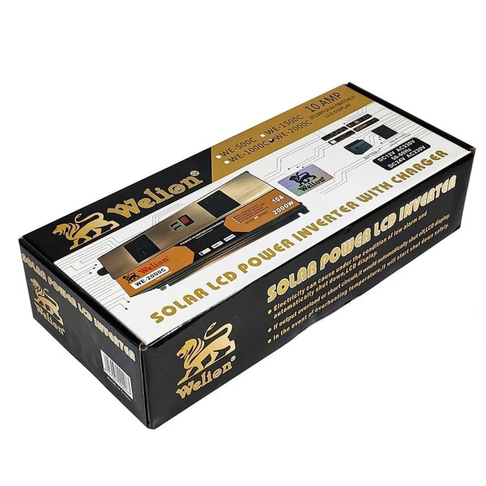 اینورتر شارژردار ویلیون مدل WE-2000C ظرفیت 2000 وات — تصویر ۵