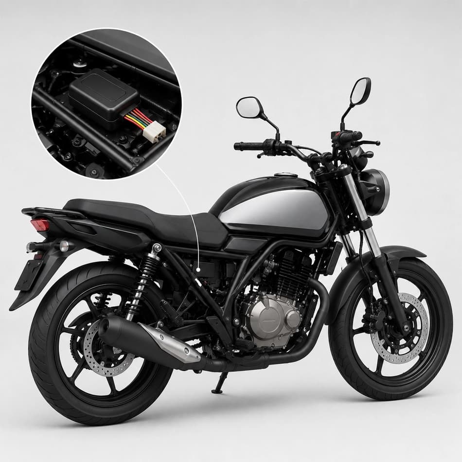 خدمات نصب ردیاب موتورسیکلت