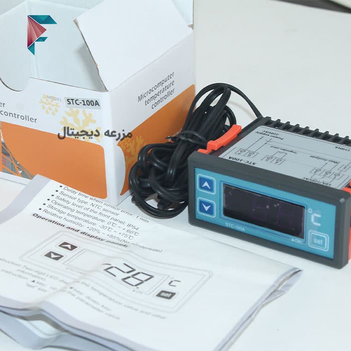 ترموستات stc100 | پنلی | 40- الی 99+ درجه | 220 ولت | سرمایشی و گرمایشی — تصویر ۴