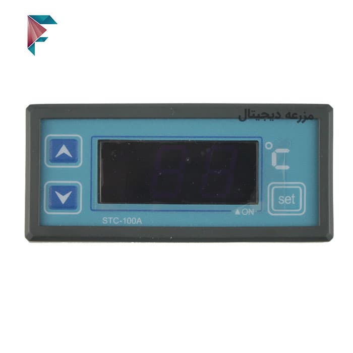 ترموستات stc100 | پنلی | 40- الی 99+ درجه | 220 ولت | سرمایشی و گرمایشی