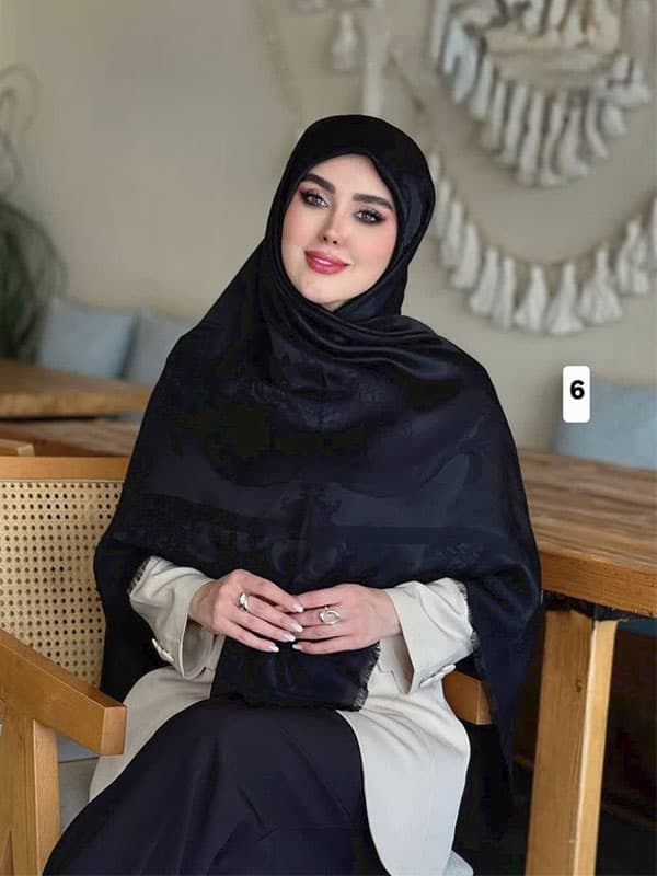 روسری ابریشم ژاکارد کد ۹۸۴ — تصویر ۶