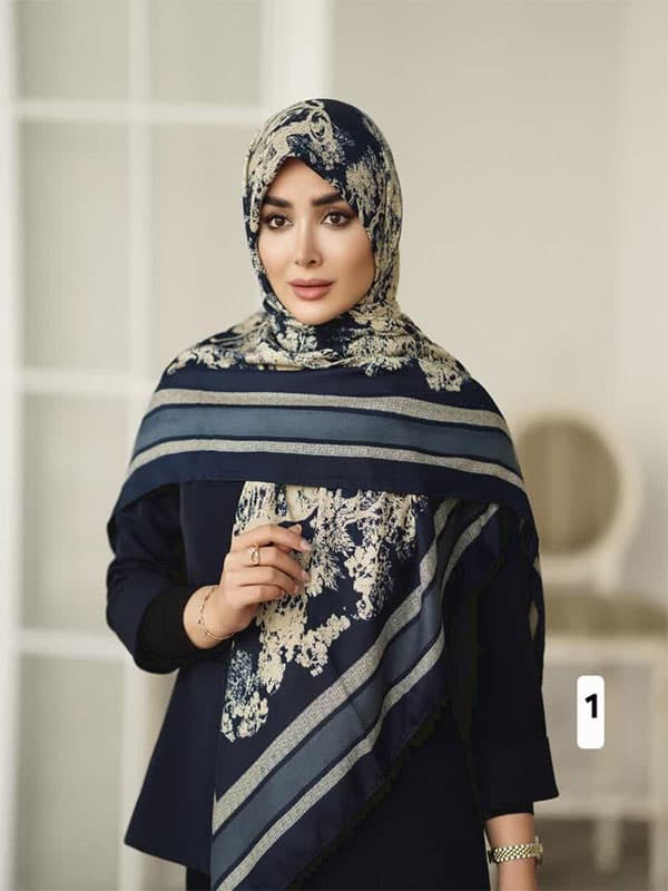 روسری نخی طرح دیور جنگل کد ۹۶۰