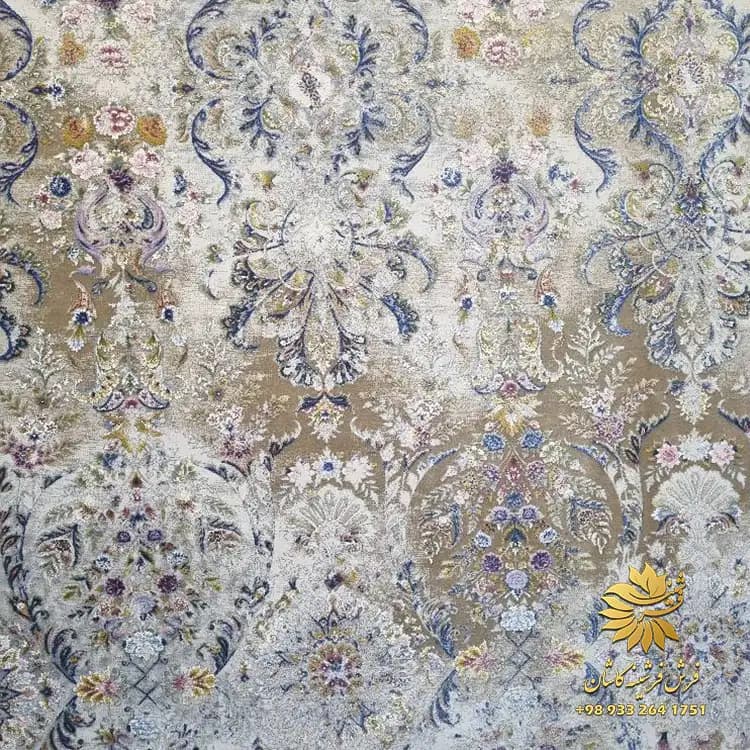 فرش طرح جمیرا صدفی ، 1500 شانه طرح وینتیج — تصویر ۴