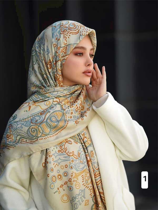 روسری نخ پنبه کد ۹۳۵