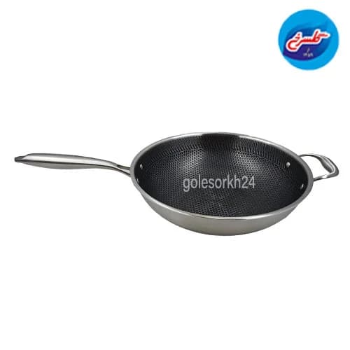 تابه وک استیل سافینوکس کف لیزری سایز 32 — تصویر ۵